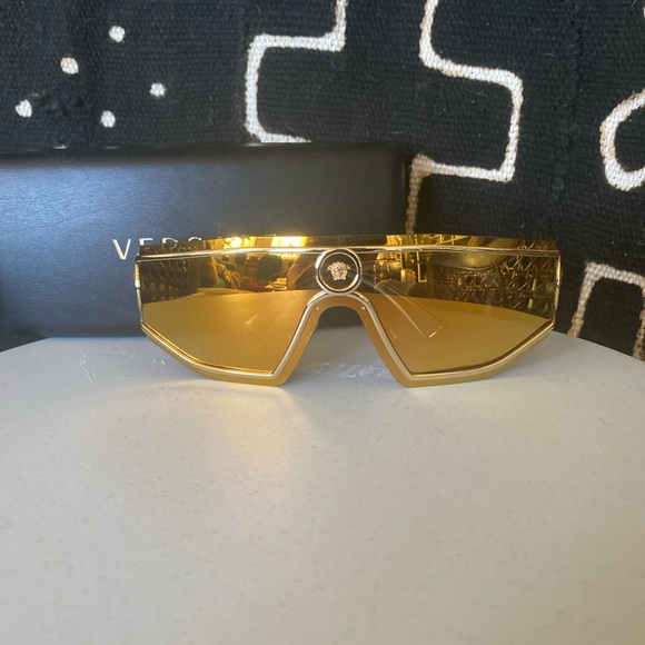 Versace Accessories - Versace Gold Sunglasses